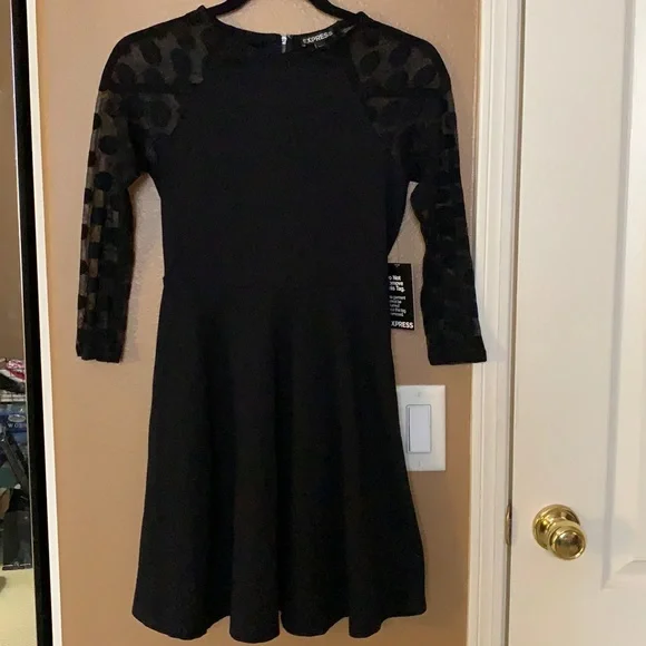 navy blue dress for baby girl Tie-Front A-Line Dress main image 1